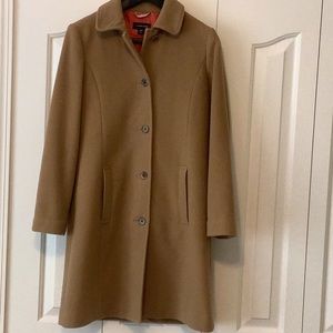 Lands End wool long coat